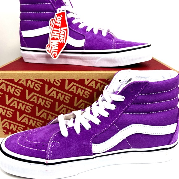 Vans Sk8-Hi Dewberry & True White Sneakers - Picture 6 of 16